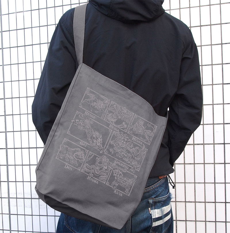 Legend Of Heavenly Sphere Shurato - Eight Guardians Shoulder Tote Bag (Medium Gray) image 2
