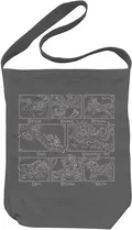 Legend Of Heavenly Sphere Shurato - Eight Guardians Shoulder Tote Bag (Medium Gray) thumbnail 1