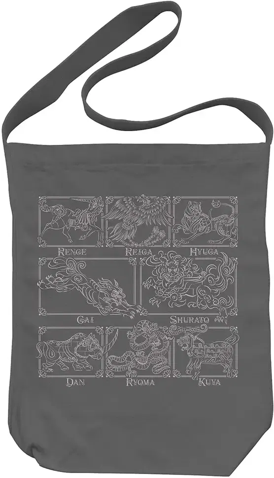 Legend Of Heavenly Sphere Shurato - Eight Guardians Shoulder Tote Bag (Medium Gray) image 1