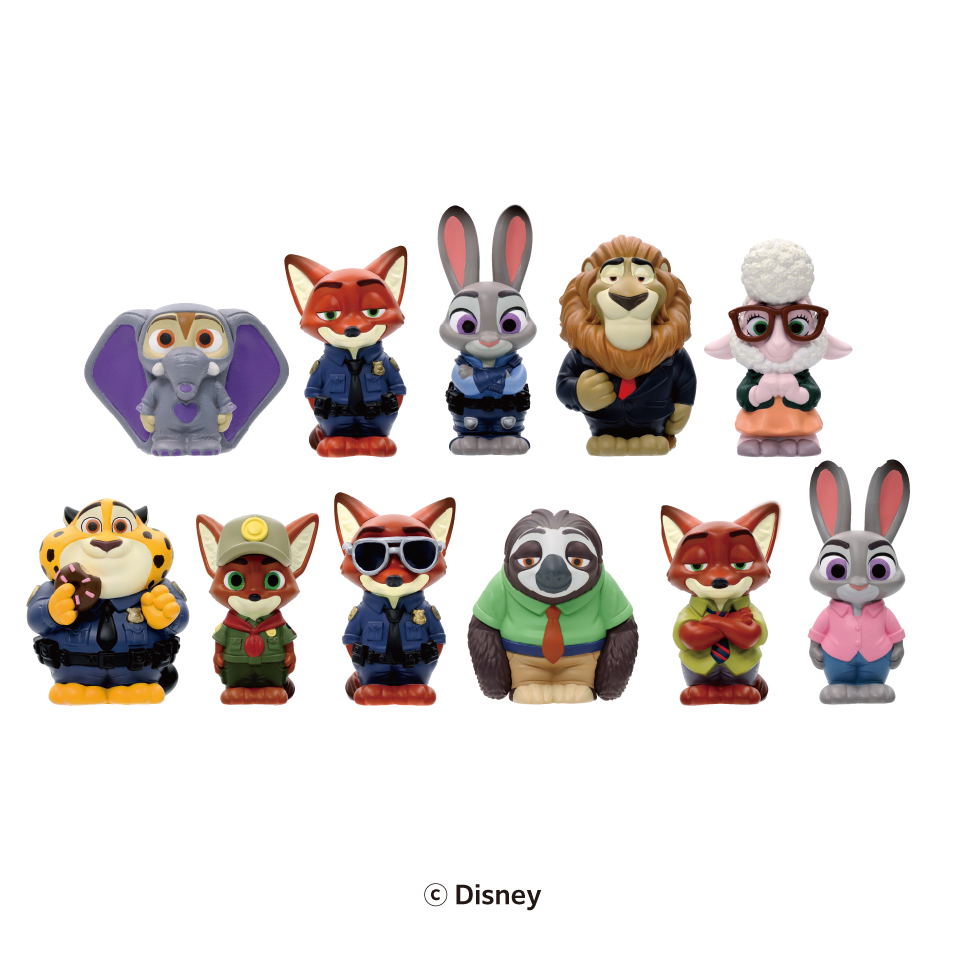 Zootopia Soft Vinyl Puppet Mascot (Set of 11 Pieces)