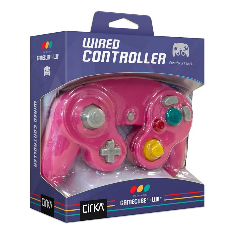 Cirka Wired Controller for Gamecube/Wii (Bubblegum Pink) image 1