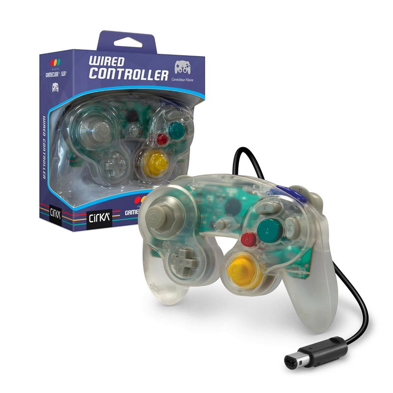 Cirka Wired Controller for Gamecube / Wii (Clear) image 1