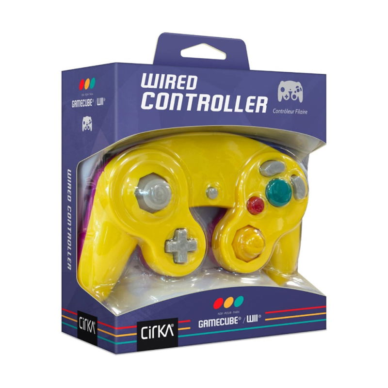 Cirka Wired Controller for Gamecube / Wii (Yellow Purple) image 1