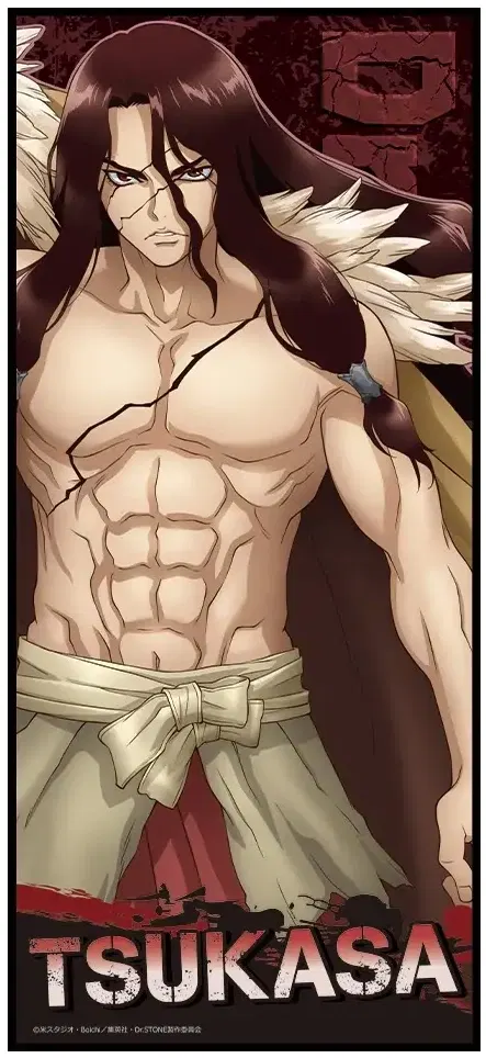 Dr. Stone Character Large Towel C Shishio Tsukasa (Re-run) image 1