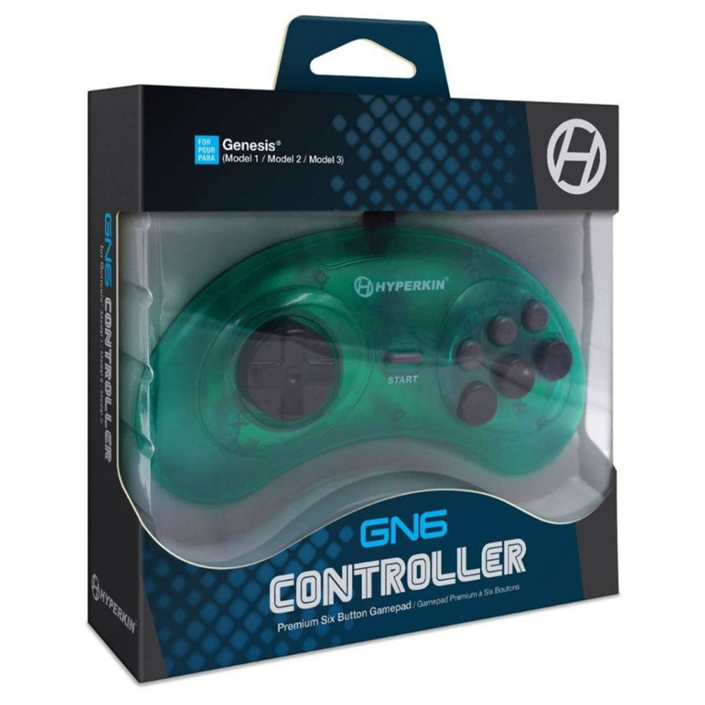 Hyperkin GN6 Premium Controller for Genesis (Mermaid Green) for Sega ...