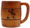 Delicious In Dungeon - Walking Mushroom Barrel-shaped Wooden Mug thumbnail 1
