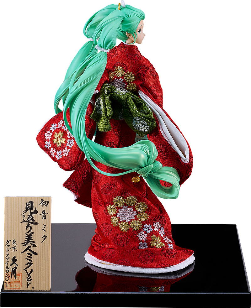 Character Vocal Series 01 Hatsune Miku 1/7 Scale Pre-Painted Figure: Hatsune Miku Beauty Looking Back Miku Ver. Kyugetsu Collaboration Japanese Doll image 1