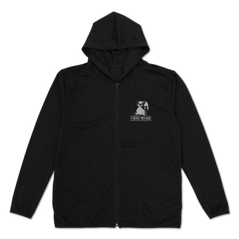 Delicious In Dungeon - Walking Mushroom Thin Dry Hoodie (Black | Size L) image 2