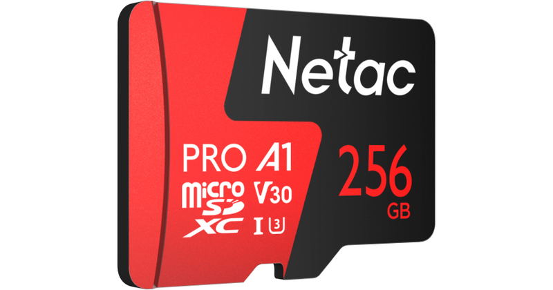Netac Technology P500 Extreme Pro microSDXC with SD Adapter Kit (256GB) image 2