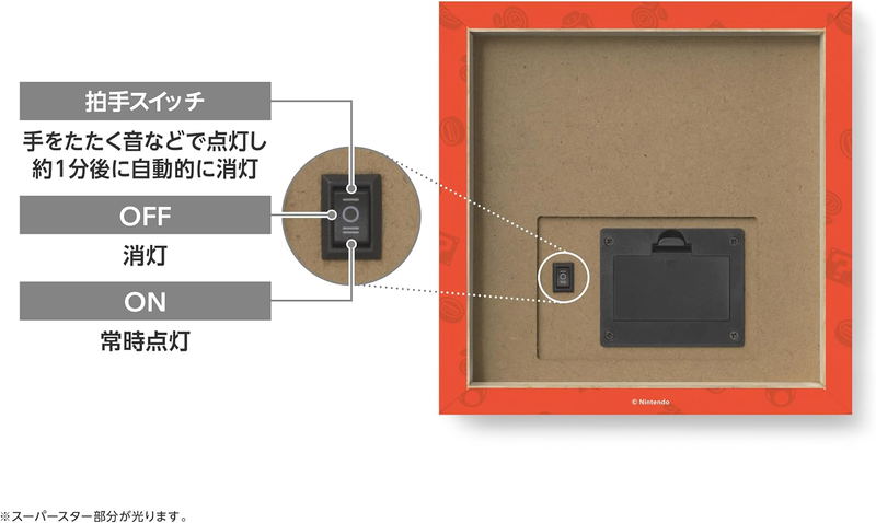 Super Mario Glowing Canvas Art × Gift Box (Super Star) image 3