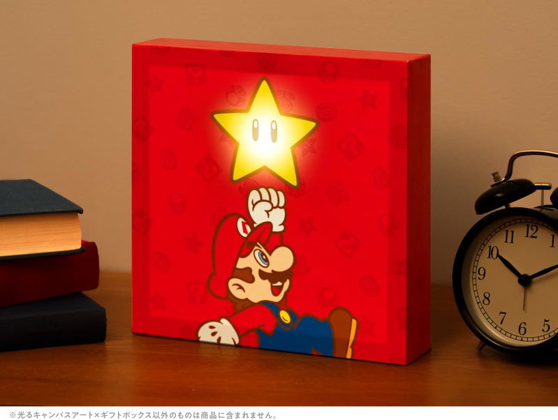 Super Mario Glowing Canvas Art × Gift Box (Super Star) image 5