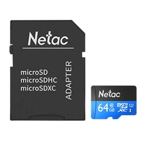 Netac Technology P500 microSDXC with Adapter (64GB) image 1