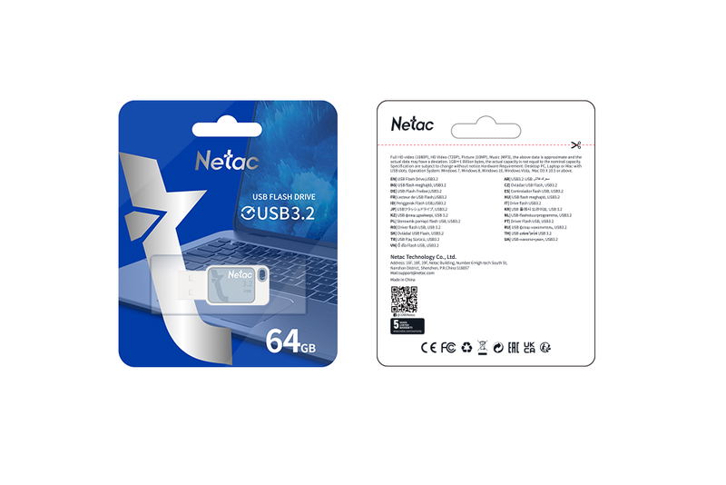 Netac UA31 USB 3.2 Flash Drive, 64GB image 2