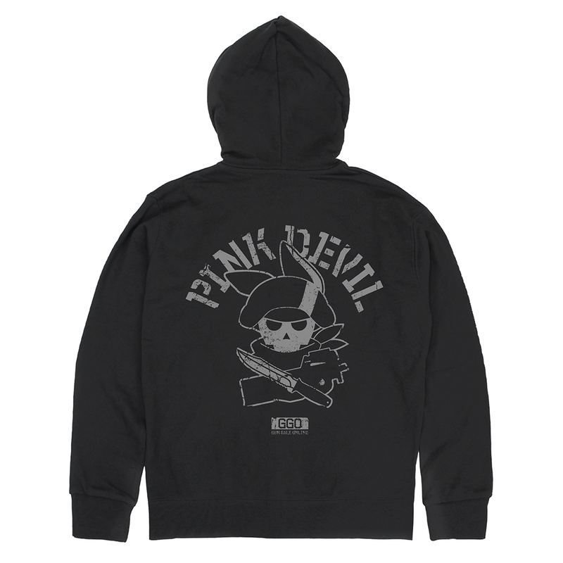 Sword Art Online Alternative Gun Gale Online II - Pink Devil Zip Hoodie Ver.2.0 (Black | Size L) image 1