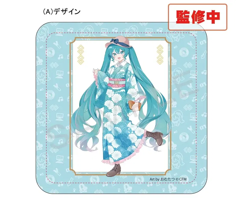 Hatsune Miku x Koshu Inden Mini Hand Towel A Design image 1