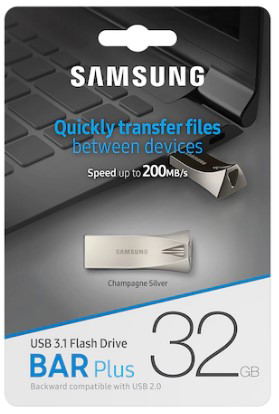 Samsung Bar Plus USB 3.1 Flash Drive 32GB (Silver) image 3