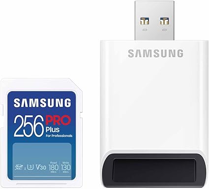 Samsung PRO PLUS SDXC Card, with Card Reader (256GB) image 1