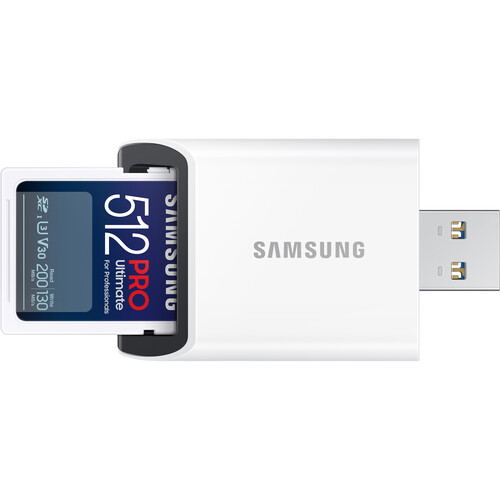 Samsung PRO Ultimate SDXC Card, with Card Reader (512GB) image 1