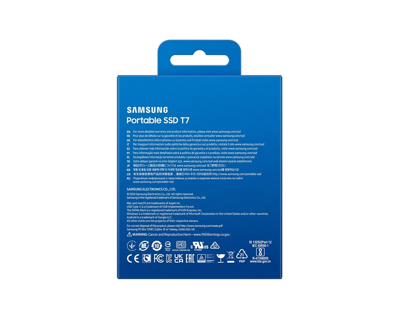 Samsung Portable SSD T7, USB 3.2 (2TB) image 7