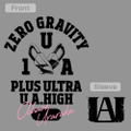 TV Anime My Hero Academia - Ochaco Uraraka College T-shirt (Mix Gray | Size S) thumbnail 2