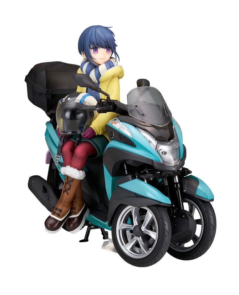Yurucamp 1/10 Scale Pre-Painted Figure: Shima Rin with 3-wheel Scooter image 1