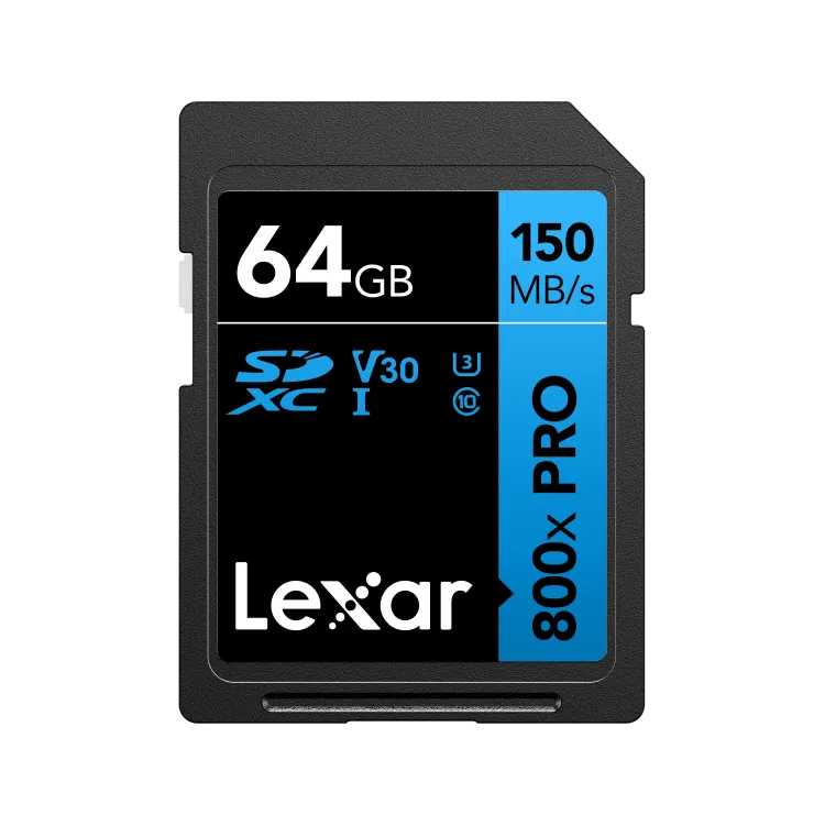 Lexar High Performance 800x Pro SDHC, UHS-I Card (64GB)