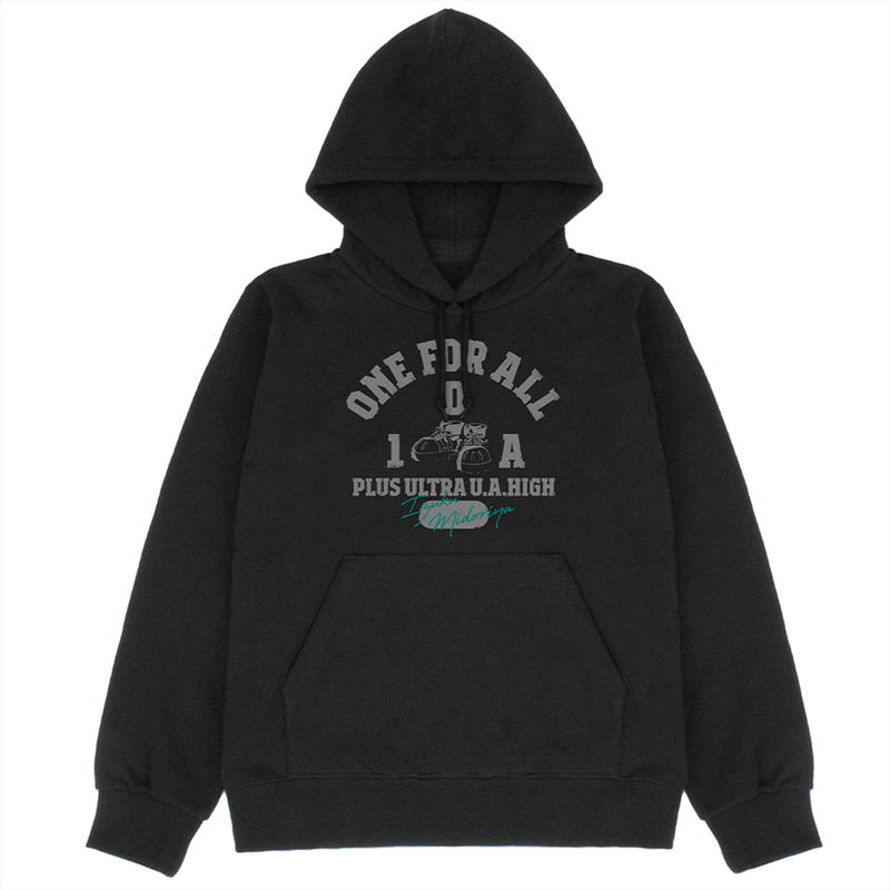 TV Anime My Hero Academia  - Izuku Midoriya College Pullover Hoodie (Black | Size XL) image 1