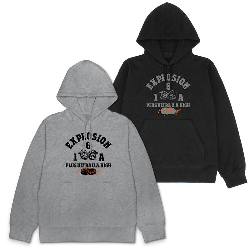 TV Anime My Hero Academia  - Katsuki Bakugo College Pullover Hoodie (Black | Size M) image 3