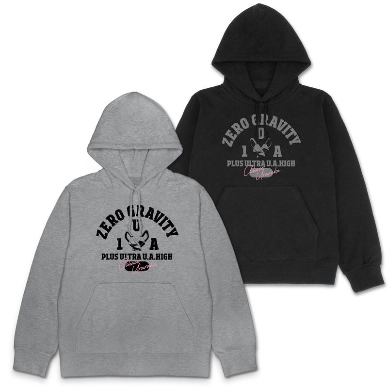 TV Anime My Hero Academia  - Ochaco Uraraka College Pullover Hoodie (Mix Gray | Size L) image 3