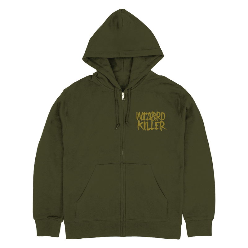 Dorohedoro (Original Version) - Wizard Killer Kaiman Zip Hoodie Ver.2.0 (Moss | Size L) image 2