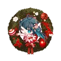 Nene Amano - Wooden Keychain (Christmas) thumbnail 1