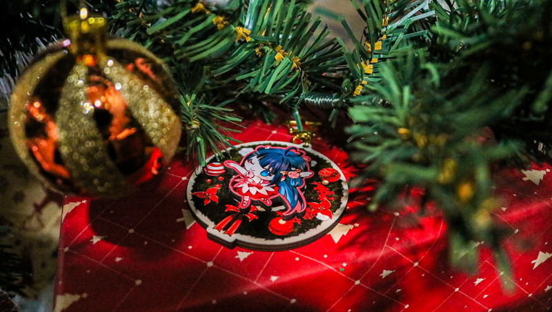 Nene Amano - Wooden Keychain (Christmas) image 3