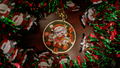 Obake Pam - Wooden Keychain (Christmas) thumbnail 2