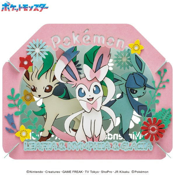 Pokemon Paper Theater PT-366 Leafeon & Sylveon & Glaceon image 2