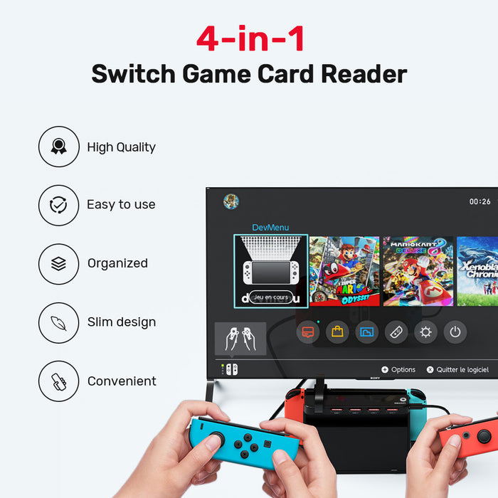 UNITEK 4 in 1 Game Card Reader for Switch (G1002D) image 5