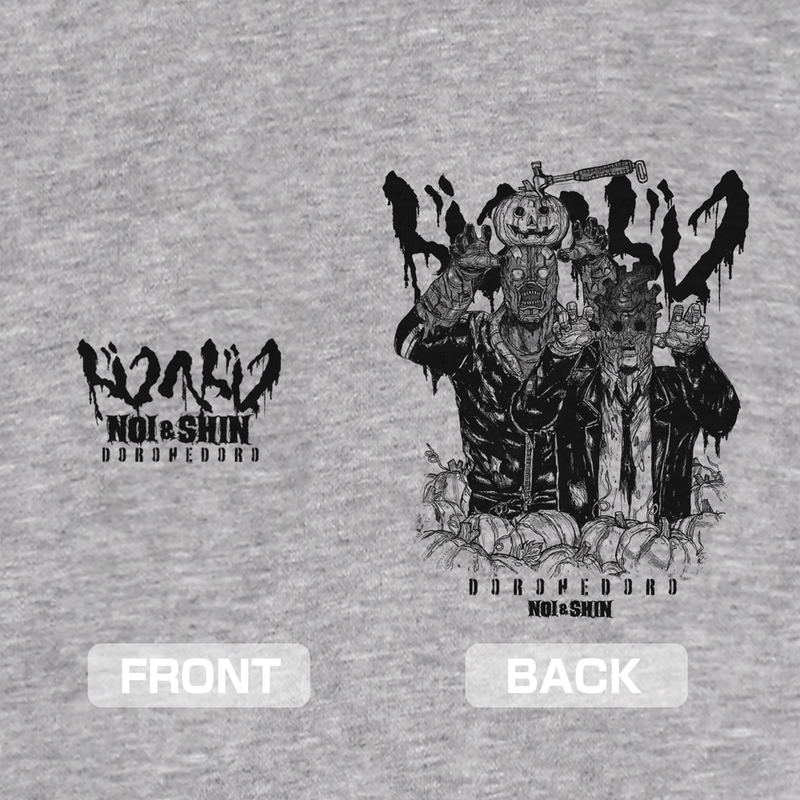 Dorohedoro (Original Version) - Shin & Noi Zip Hoodie Ver.2.0 (Mix Gray | Size L) image 3