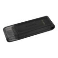 Kingston DataTraveler 70 Type-C FlashDrive 64GB (Black) thumbnail 2
