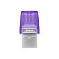 Kingston DataTraveler microDuo 3C FlashDrive 64GB (Purple) thumbnail 1