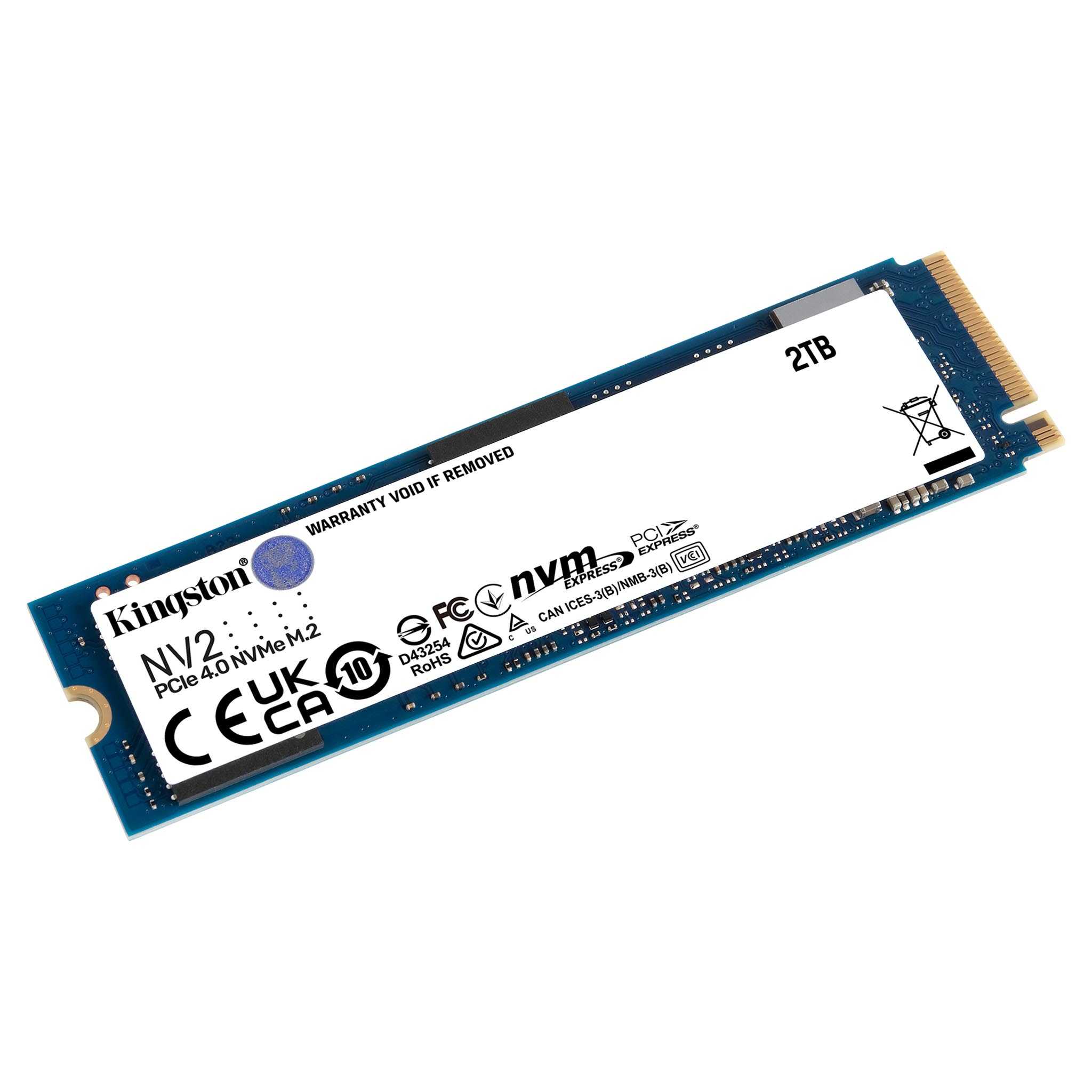 Kingston NV2 NVMe PCIe 4.0 SSD, M.2 2280 (2TB) para Laptop, Desktop