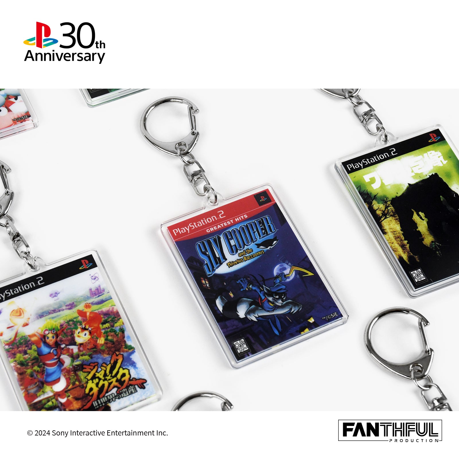 PlayStation 30th Anniversary Acrylic Keychain (Set of 8 Pieces)