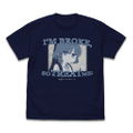 Anime Bocchi The Rock! - Ryo Yamada's I'm Broke, So Treat Me! T-shirt (Navy | Size L) thumbnail 1