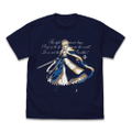 Fate/Grand Order - Saber/Altria Pendragon T-shirt Noble Phantasm Activation Ver. (Navy | Size L) thumbnail 1