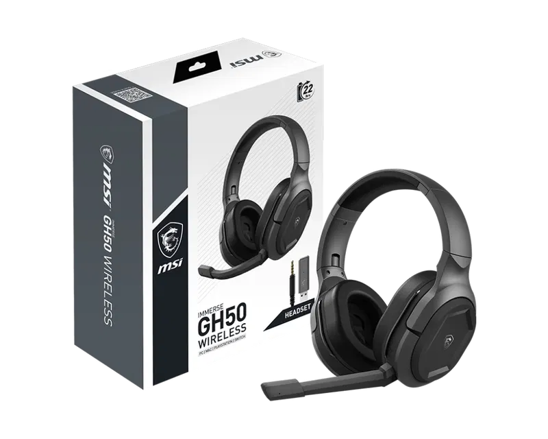 MSI Immerse GH50 Wireless Gaming Headset image 1