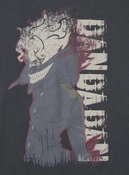 UT Dan Da Dan - Okarun Turbo Granny T-Shirt (Dark Gray | Size L) image 3