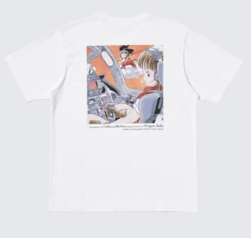 UT Dragon Ball - Goku and Bulma T-Shirt (White | Size XXXL) image 2