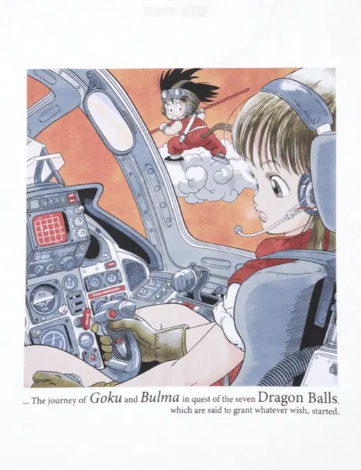 UT Dragon Ball - Goku and Bulma T-Shirt (White | Size XXXL) image 5