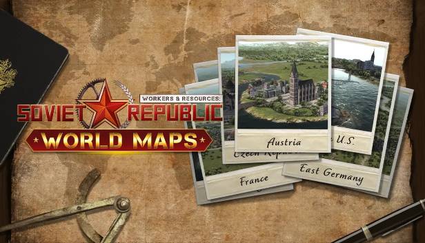 Workers & Resources: Soviet Republic - World Maps <span class="ext" style="background-color: #B0000F; color: #FFFFFF;">DLC</span> <span class="ext" style="background-color: #2a475e; color: #FFFFFF;">STEAM</span> <span class="ext ext_digital">digital</span> image 1