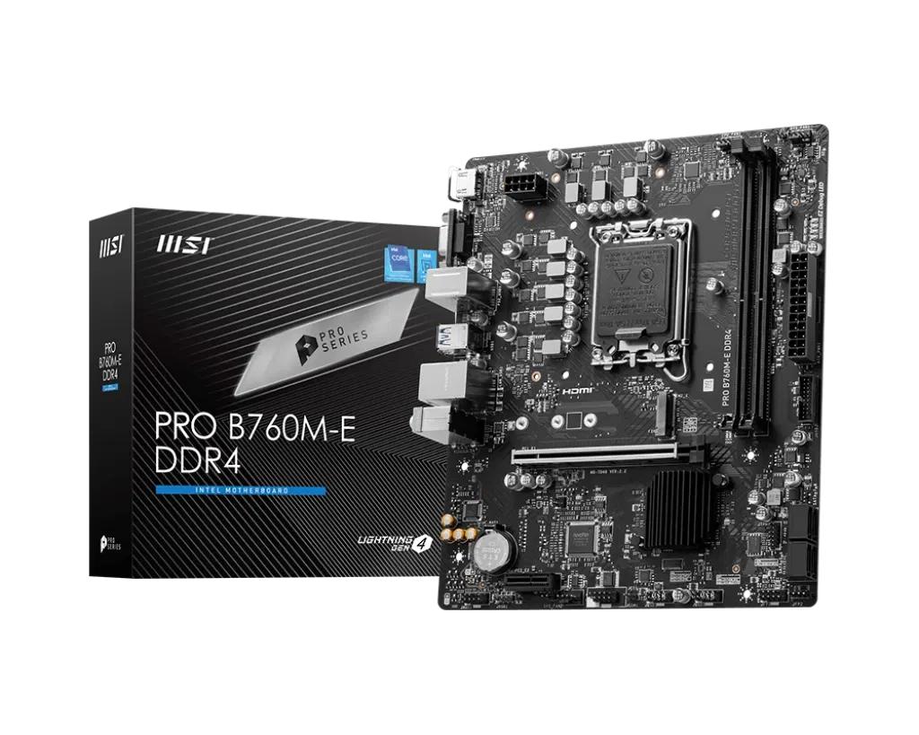 MSI PRO B760M-E DDR4 for Desktop
