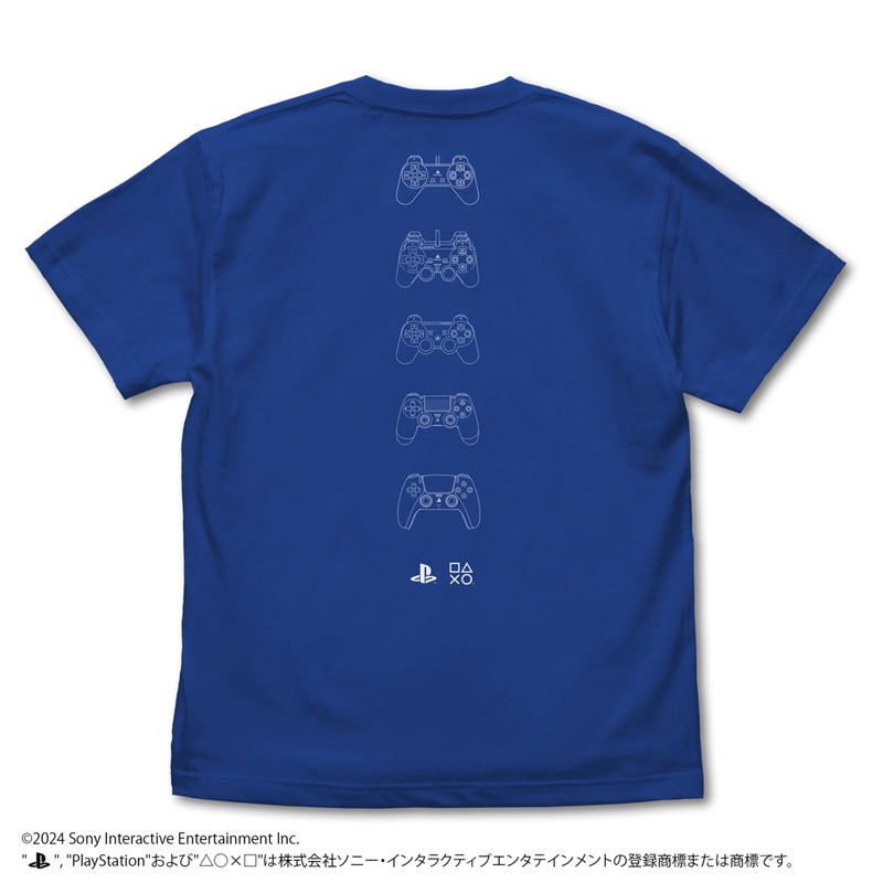 PlayStation - Controller T-shirt For PlayStation (Royal Blue | Size XL) image 3