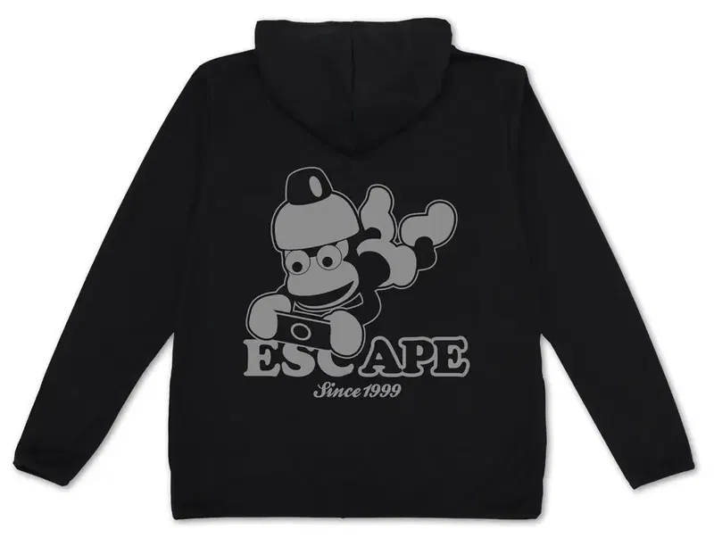 Ape Escape - Piposaru Thin Dry Hoodie (Black | Size M) image 1
